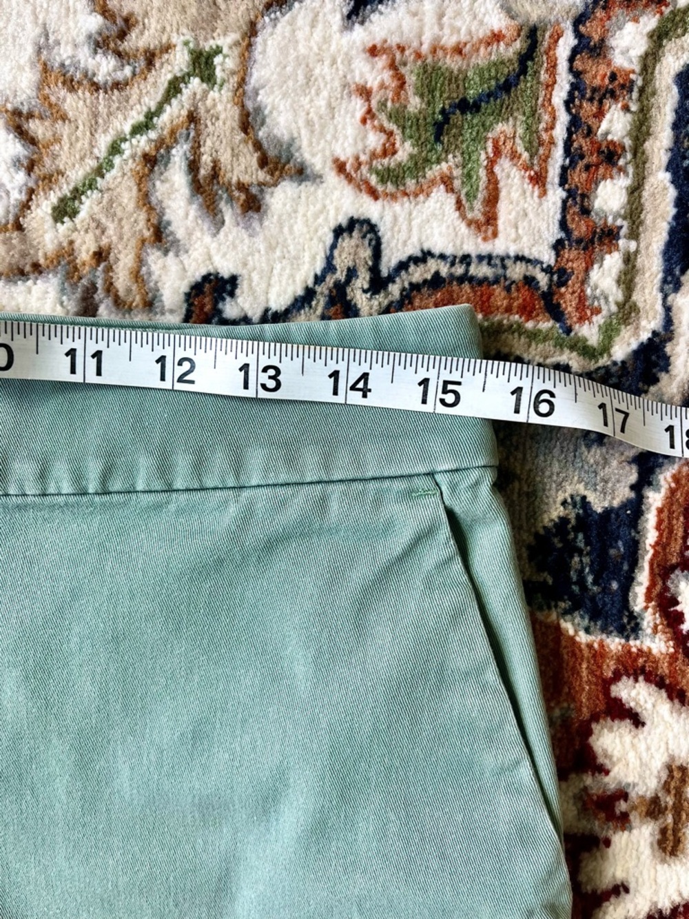 LOFT Shorts Light Green The Riviera Short Chino Pockets Women’s Size 2 - Picture 6 of 8